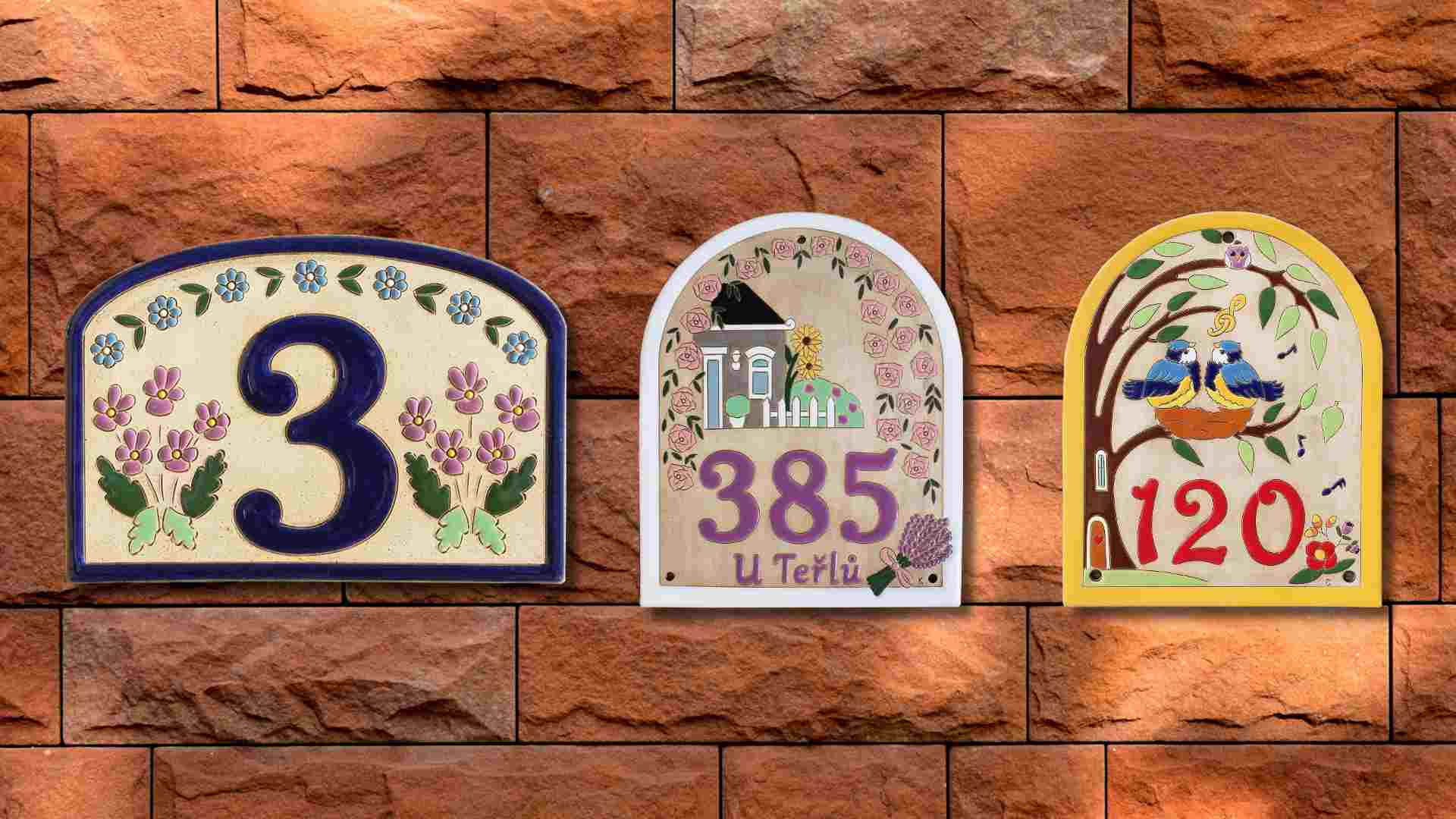 ceramic house address signs