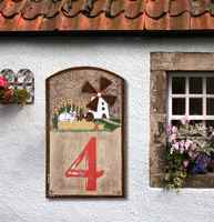 Custom house numbers and signs