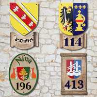 Ceramic coats of arms